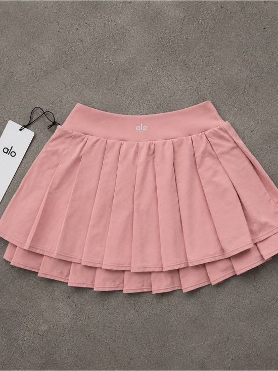 ALO Yoga Dresses & Skirts - ALO Double All or Nothing Yoga Vintage Pink Pleated Athletic Skirt (NWT)